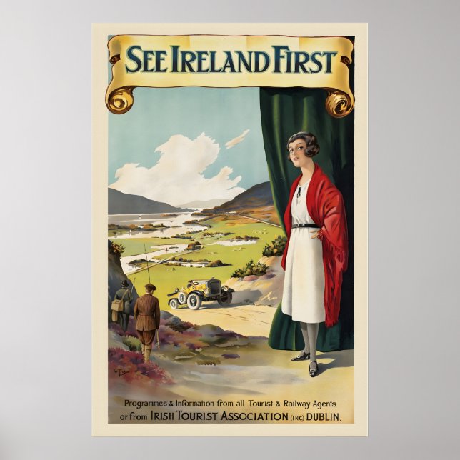 See Ireland First Vintage Travel Poster (Frente)