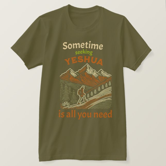 "Seeking Yeshua" T-Shirt (Frente do Design)