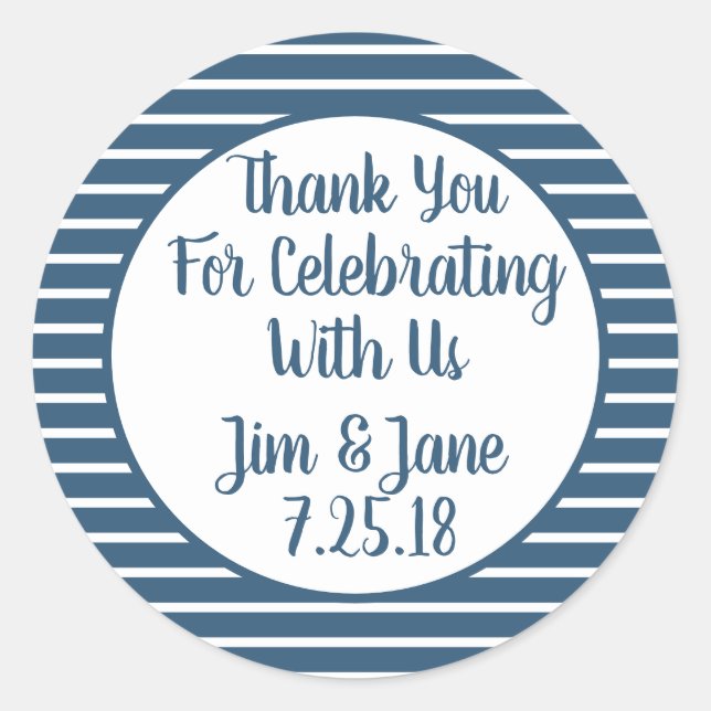 Seersucker Agradece-Lhe O Adesivo Personalizável (Frente)