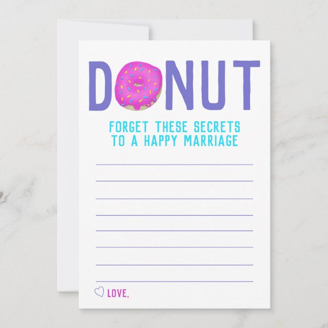 Segredos a um Cartão de Conselheiro de Casamento d (Frente)