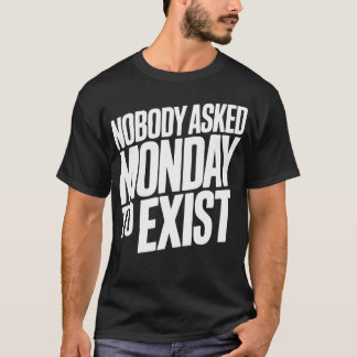 Segunda-feira Existência Questionada Camisa de Esc