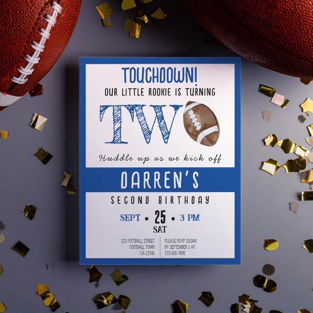 Segundo aniversário Cute Rookie de Futebol (Criador carregado)