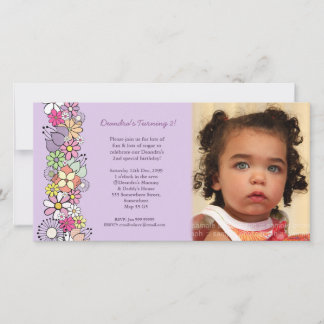 Segundo aniversário de Baby Girls de Blossomo Roxo