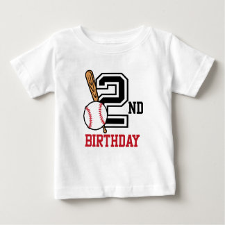 Segundo aniversário personalizado para camisetas d