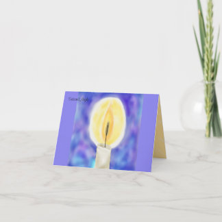 Segundo cartão de Hanukkah da noite