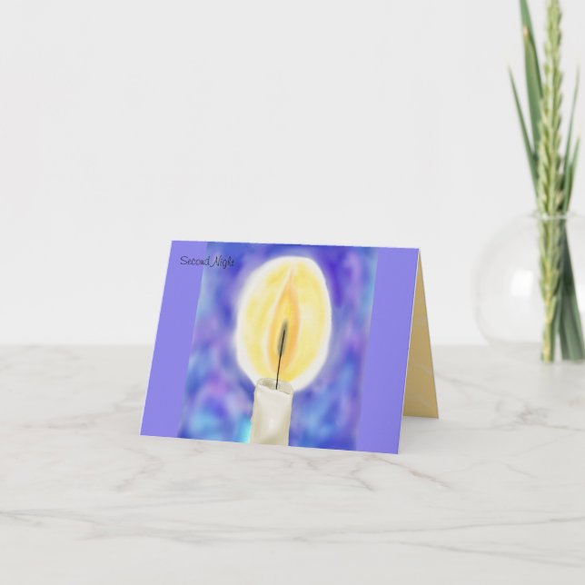 Segundo cartão de Hanukkah da noite (Frente)