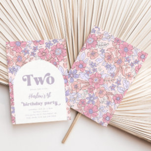 Segundo Convite de Aniversário da Flor   Flor selv