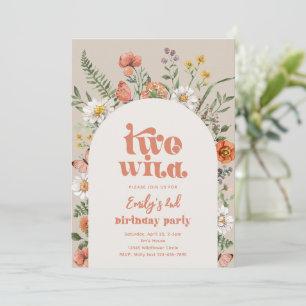 Segundo Convite de aniversário de Wildflower