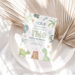 Segundo Convite de Aniversário do Dinossauro