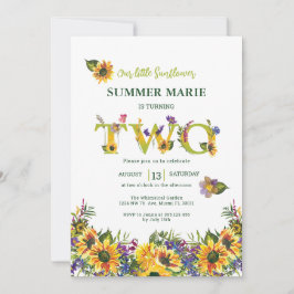 Segundo Convite de Aniversário do Sunflower