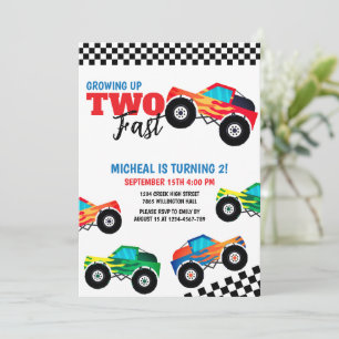 Segundo Convite de Aniversário para Caminhão de Mo