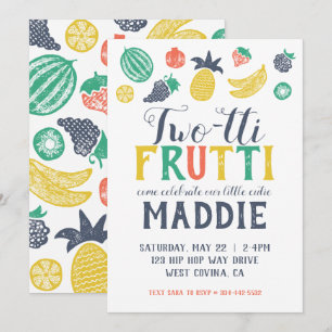 Segundo Convite de Aniversário para Duas Tti Frui