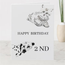 Segundo de Cartão de Aniversário para Crianças