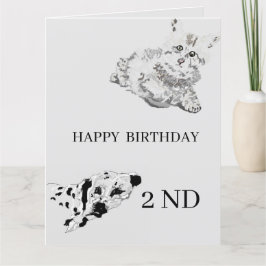 Segundo de Cartão de Aniversário para Crianças