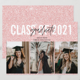 segundo grau Graduação Cor-de-Rosa Três Foto