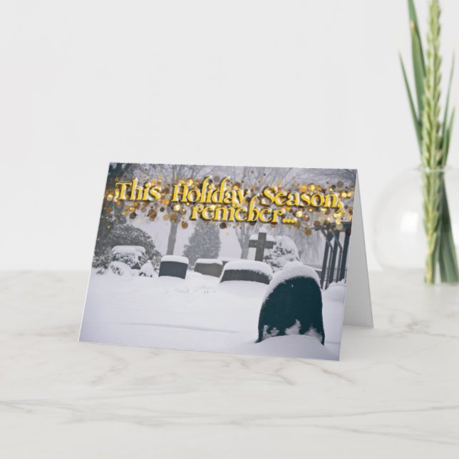 Segura Icy Do Cartão De Férias Grave (Frente)