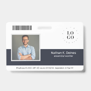 Segurança da Empresa com Crachá de Identificação P