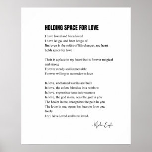 Segurando espaço para poemas de amor, poster