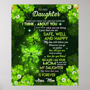 SEGURO E FELIZ - PARA MINHA FILHA - MÃE POSTER