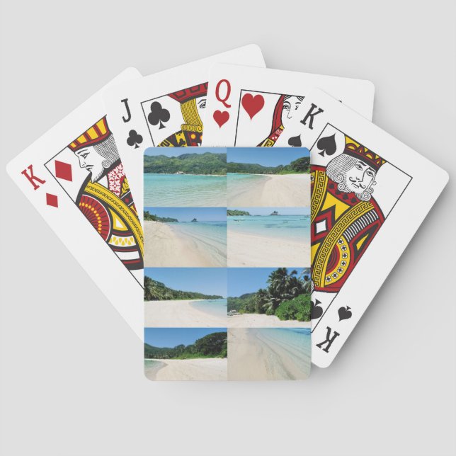 Seicheles, o verdadeiro paraíso! Baralhos (Verso)