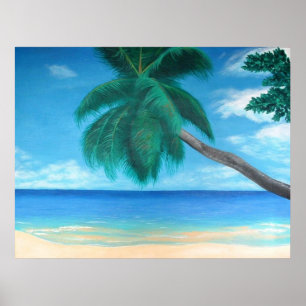 "Seicheles" - Oceano Tropical - Impressão Poster