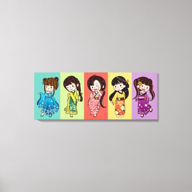 Seijin no Hi Kimono Girls Canvas (Frente)