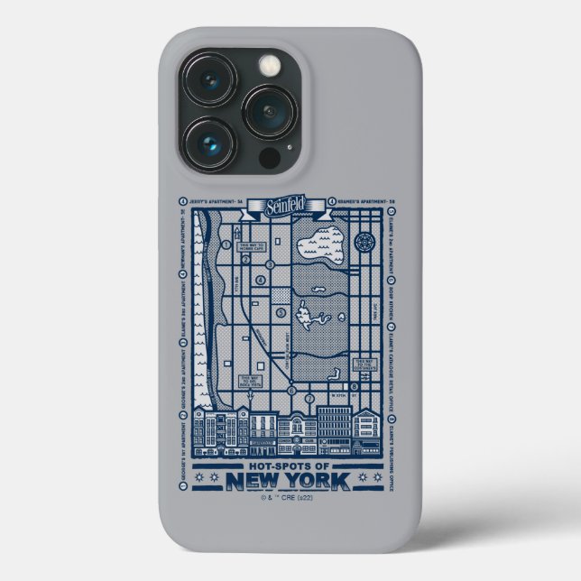 Seinfeld | Hot Spots of New York Map (Verso)