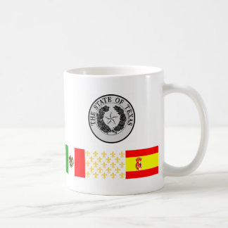 Seis bandeiras da caneca de Texas