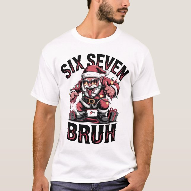 Seis Sete Bruh Camisa de Natal de Heavy Metal Engr (Frente)