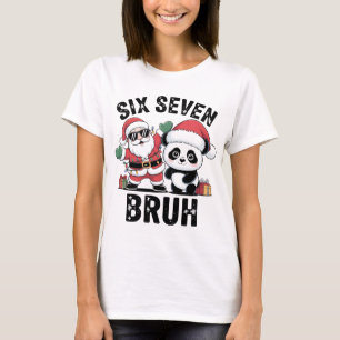 Seis Sete Bruh Camisa Divertida de Natal Papai N