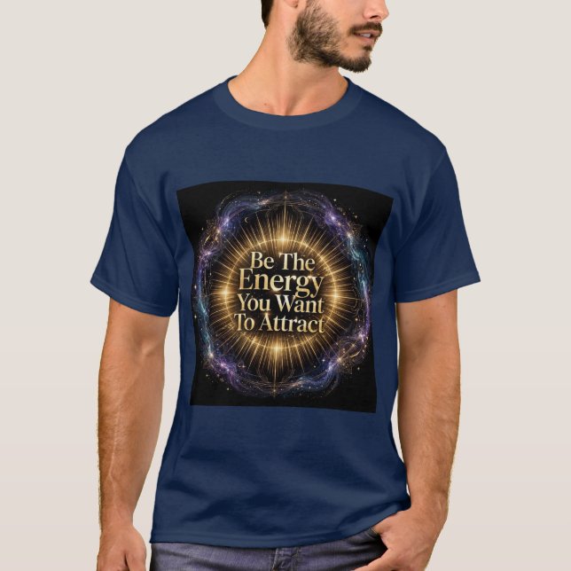 Seja a Energia que Você Quer Atrair Camiseta Motiv (Frente)