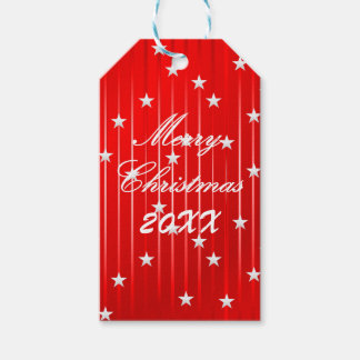 Seja a Feliz e a etiqueta de presente brilhante