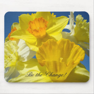 Seja a mudança! mousepad presentes Primavera Daffo