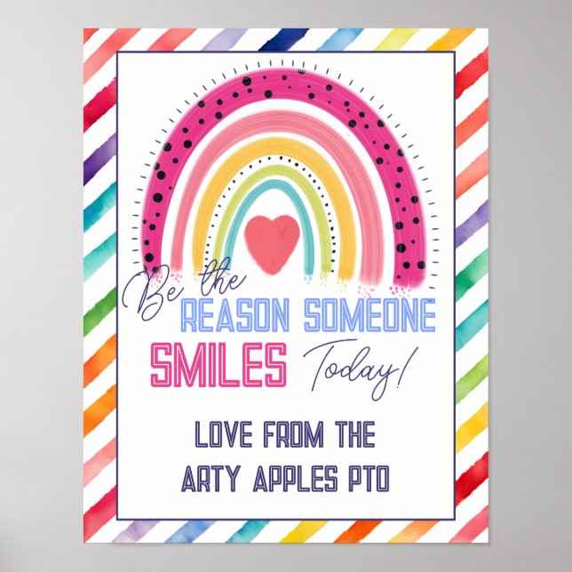 SEJA A RAZÃO DE ALGUÉM SORRIR Poster (Frente)