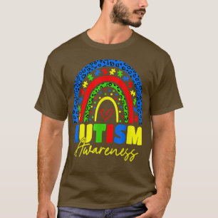 Seja Amável Autismo Sensibilização Camisa Arco-Íri