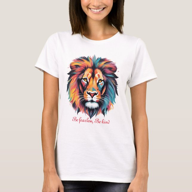 Seja amedrontada, seja gentil - Camisa de T Básica (Frente)