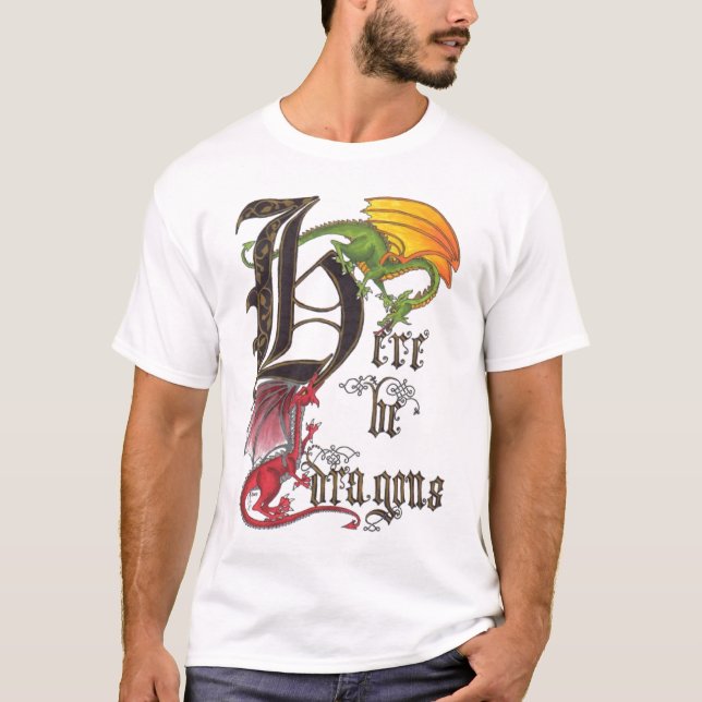 Seja aqui t-shirt dos dragões (Frente)