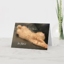 Seja Belo Cartão Laranja Gengibre Gengibre Gólido