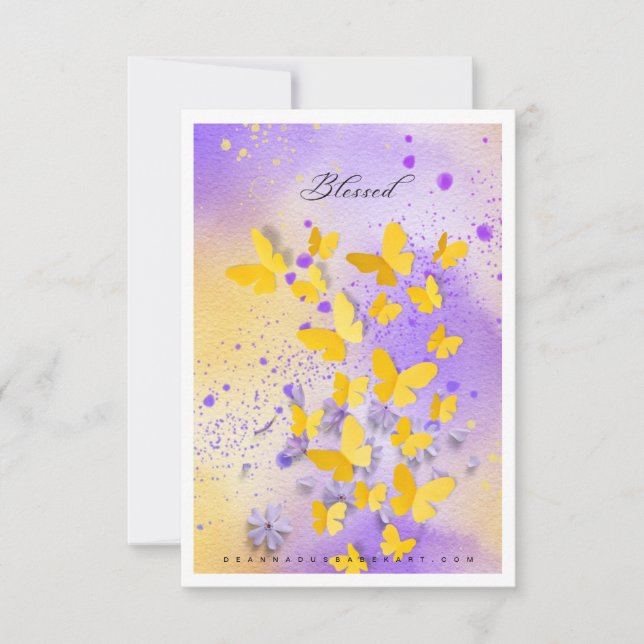 Seja Bendente com Cartão de Arte (Frente)