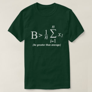 Seja camisa engraçada superior à média do geek 