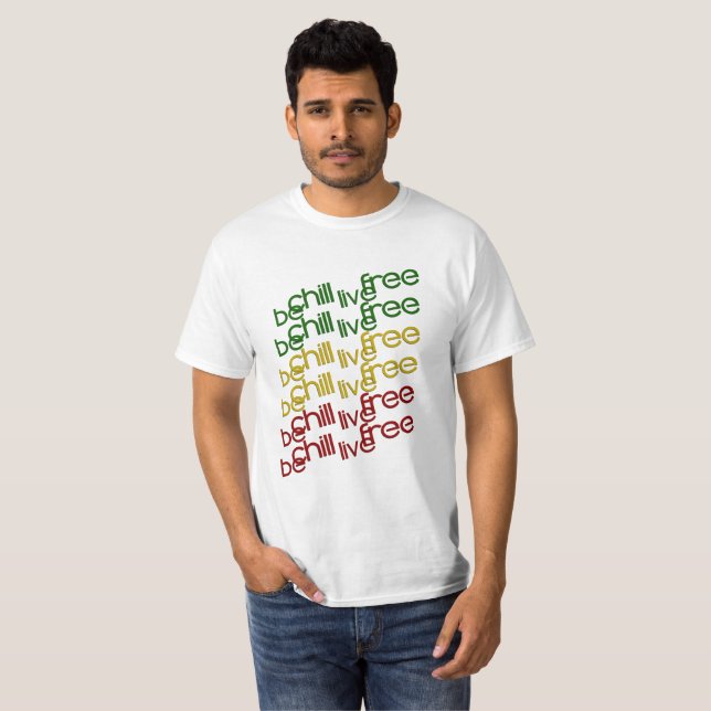Seja camisa livre viva de Rasta do frio (Frente Completa)