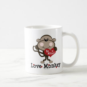 Seja caneca dos namorados do macaco do amor da