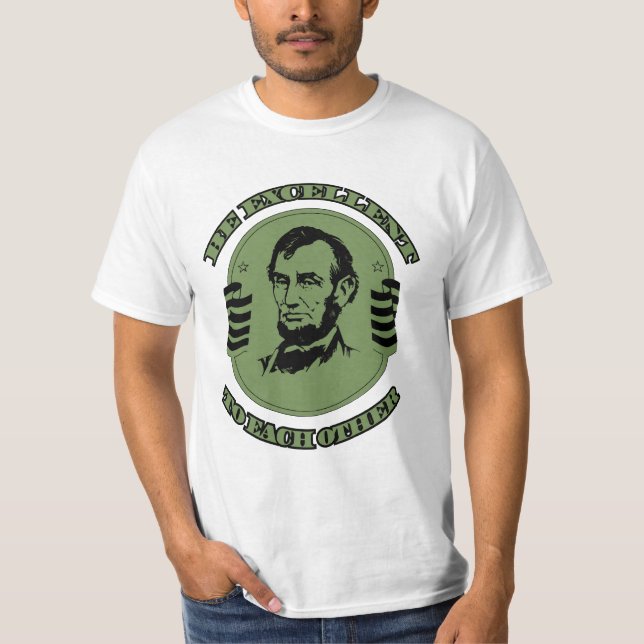 Seja excelente entre eles camisa (Frente)
