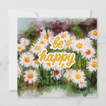 Seja feliz com o cartão de saudação