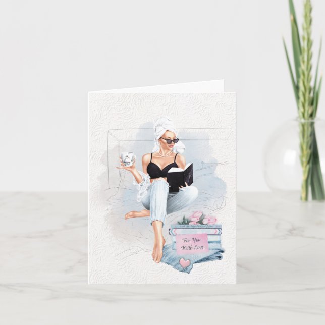 Seja feliz com o cartão de saudação (Frente)