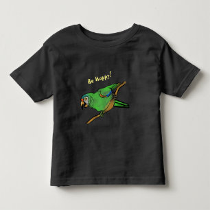 Seja feliz papagaio Toddler T-shirt