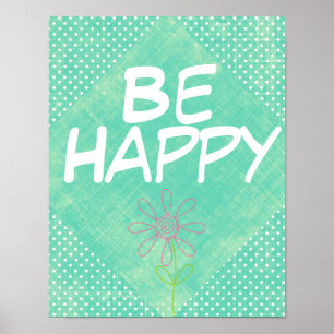 Seja feliz por citar Poster