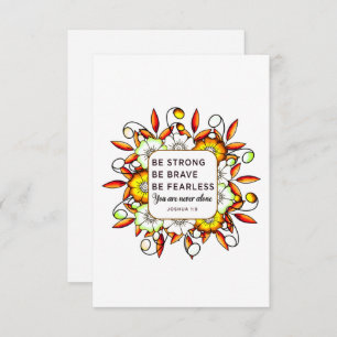 Seja Forte E Corajoso - Bíblia Verso