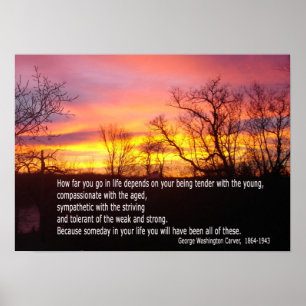 Seja gentil com a poster jovem