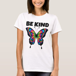 SEJA GENTIL, SENHORAS DE BOTTERFLY, T-SHIRT